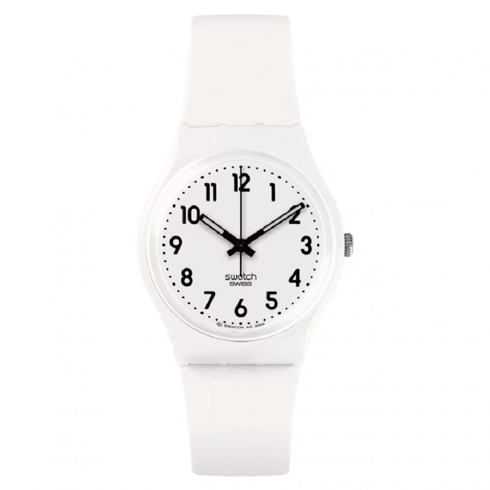 SWATCH JUST WHITE SOFT Λευκό Λουράκι Σιλικόνης SO28W107-S14