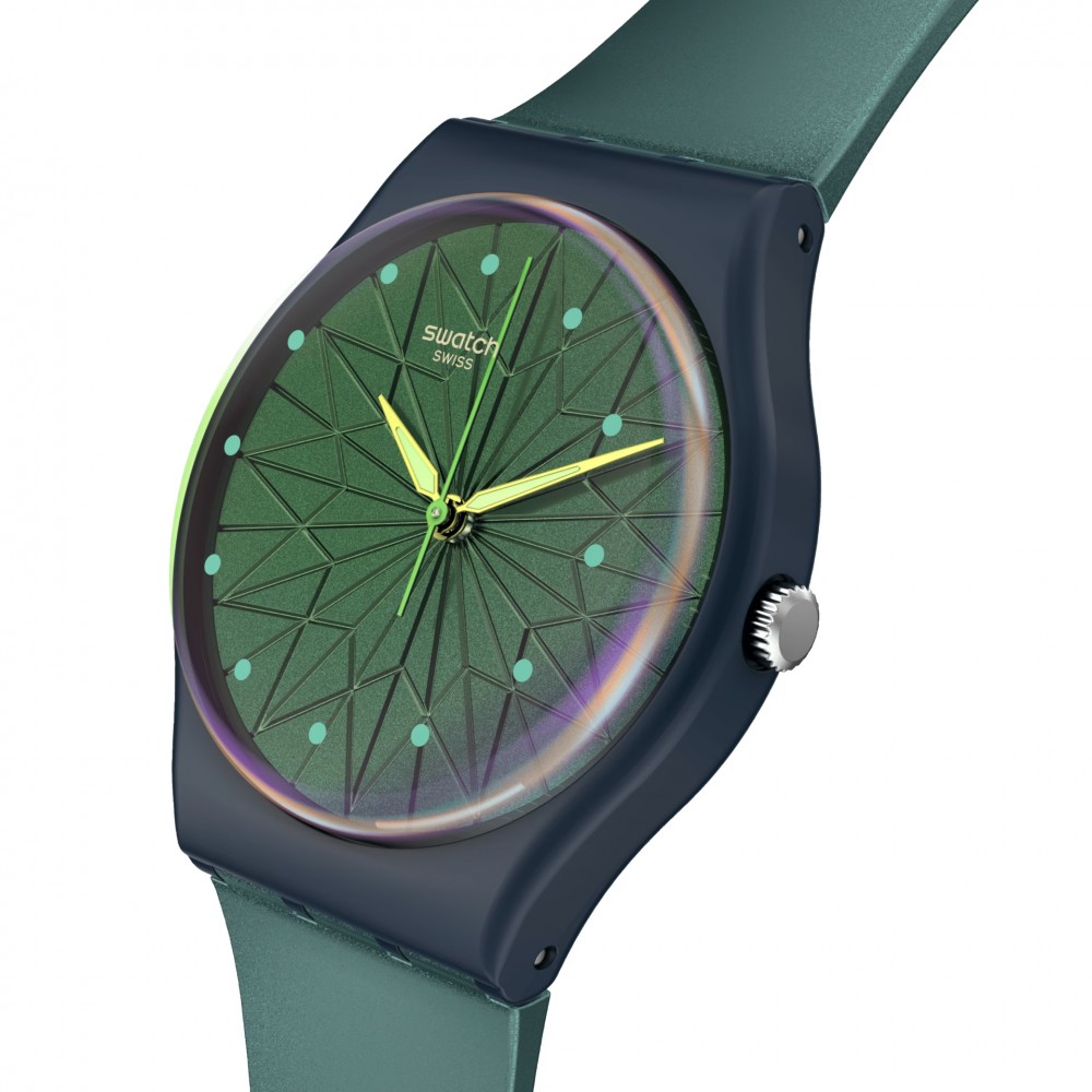 SWATCH DREAMING OF GEMSTONES Μπλε λουράκι σιλικόνης SO28N117