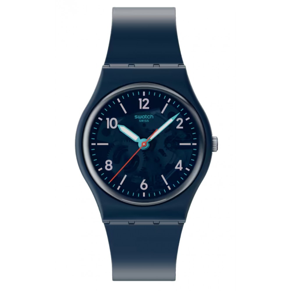 SWATCH TIME TO TEAL Μπλε λουράκι Βιολογικ΄ής προέλευσης SO28N118