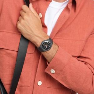 SWATCH COBLESTONE STREET Unisex Ρολόι Γκρι Λουράκι Βιολογικής Προέλευσης SO29A101