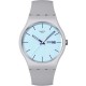 SWATCH BLUEBERRY  SKY Unisex Ρολόι Γκρι Λουράκι Σιλικόνης SO29M702
