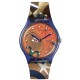 SWATCH MIRO'S WOMEN & BIRD IN THE MOONLIGHT Ρολόι Πολύχρωμο Λουράκι Σιλικόνης SO29Z136