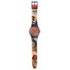 SWATCH MIRO'S WOMEN & BIRD IN THE MOONLIGHT Ρολόι Πολύχρωμο Λουράκι Σιλικόνης SO29Z136