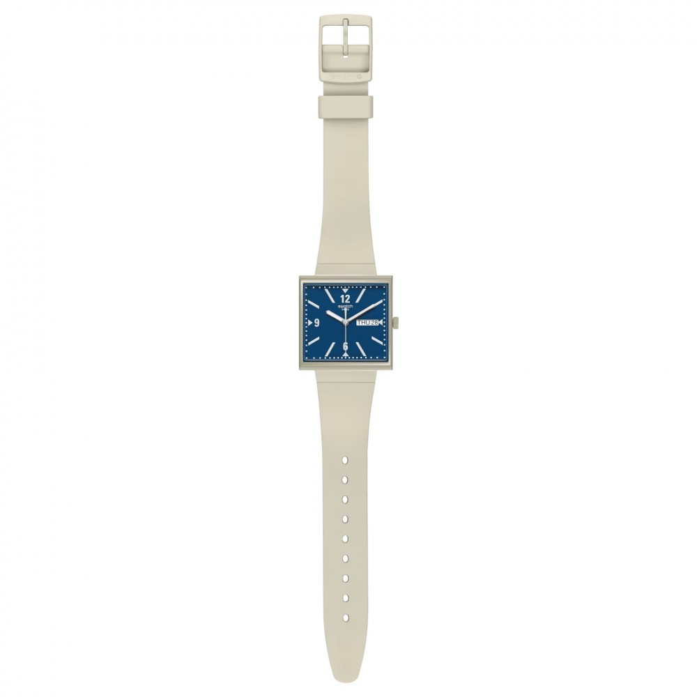 SWATCH WHAT IF…BEIGE? Ρολόι Unisex Μπεζ Βιολογικής Προέλευσης λουράκι SO34T700