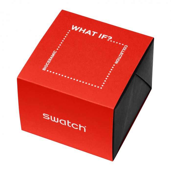 SWATCH WHAT IF...SEE THRU BLACK? Ρολόι Unisex Μαύρο Λουρί Σιλικόνης SO38K700