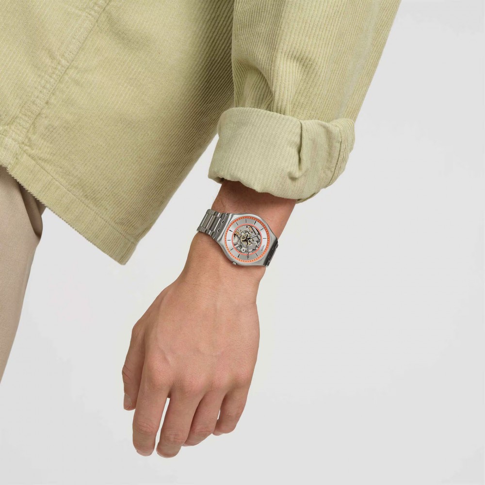 SWATCH THE ESSENCE OF SPRING Ρολόι Unisex Ασημί ανοξείδωτο ατσάλι μπρασελέ SS07S144G