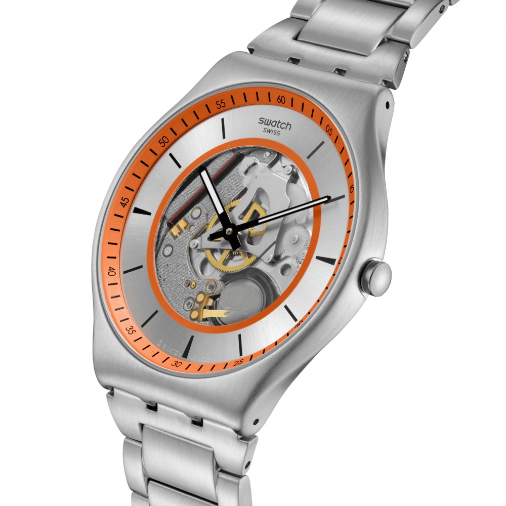 SWATCH THE ESSENCE OF SPRING Ρολόι Unisex Ασημί ανοξείδωτο ατσάλι μπρασελέ SS07S144G