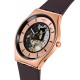 SWATCH COPPER FLAME Ρολόι Γυναικείο Μαύρο λουρί καουτσούκ SS07G107
