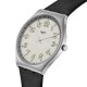 SWATCH BLACK HEPCAT Ρολόι unisex Μαύρο Δερμάτινο λουράκι SS07S134