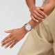 SWATCH BLACK HEPCAT Ρολόι unisex Μαύρο Δερμάτινο λουράκι SS07S134