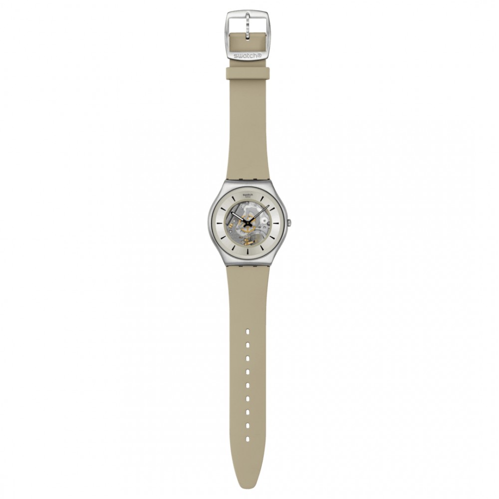 SWATCH QUARTZICLE Γκρι λουρί σιλικόνης SS07S145