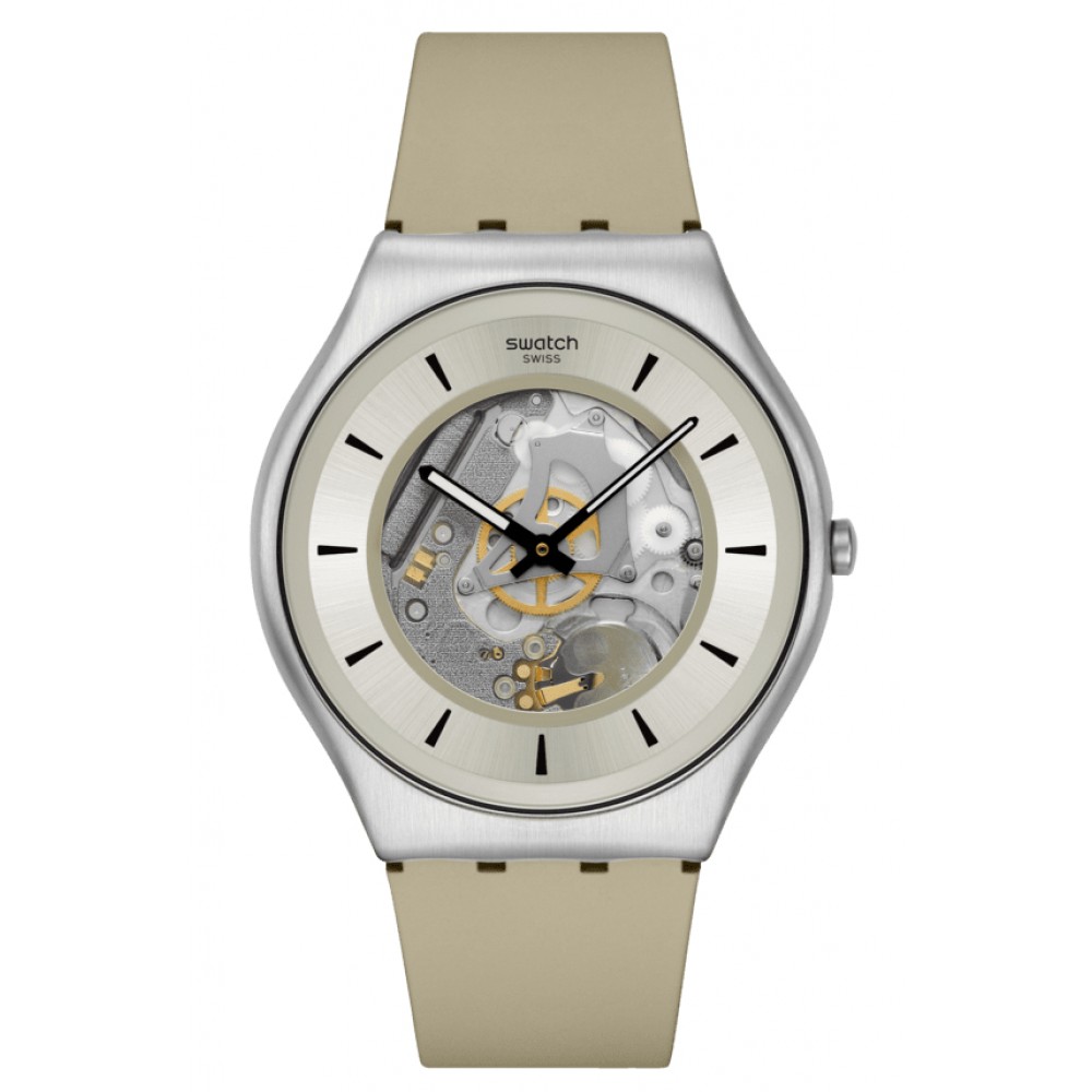 SWATCH QUARTZICLE Γκρι λουρί σιλικόνης SS07S145