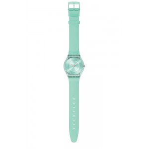SWATCH PASTELICIOUS TEAL Ρολόι Γυναικείο Πράσινο πλαστικό Λουράκι SS08L100