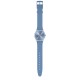 SWATCH DENIM BLUE Γυναικείο Ρολόι Μπλε Λουράκι Σιλικόνης  SS08N100-S14