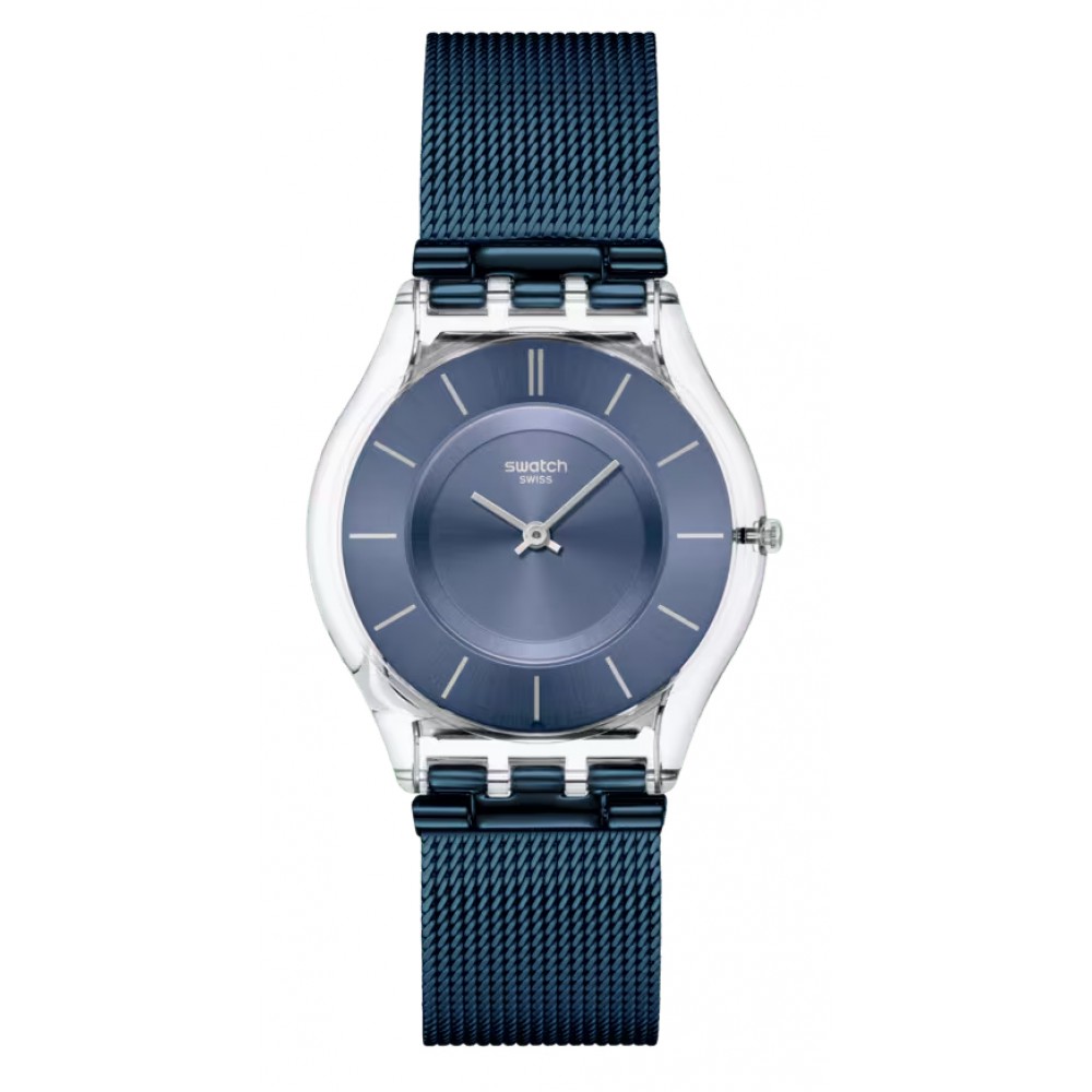 SWATCH COOL SKIES Μπλε Ανοξείδωτο Ατσάλι  μπρασελέ SS08K120M