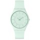 SWATCH TURQUOISE LIGHTLY Γυναικείο Ρολόι Πράσινο Λουράκι Σιλικόνης SS08G107