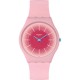 SWATCH RADIANTLY PINK Ρολόι Ροζ Λουράκι Σιλικόνης SS08P110