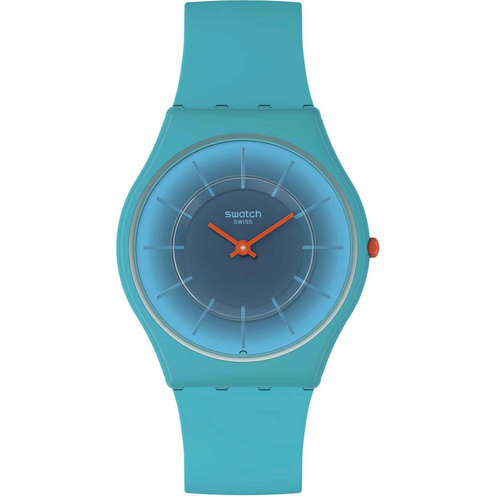 SWATCH RADIANTLY TEAL Ρολόι Τιρκουάζ Λουράκι Σιλικόνης SS08N114