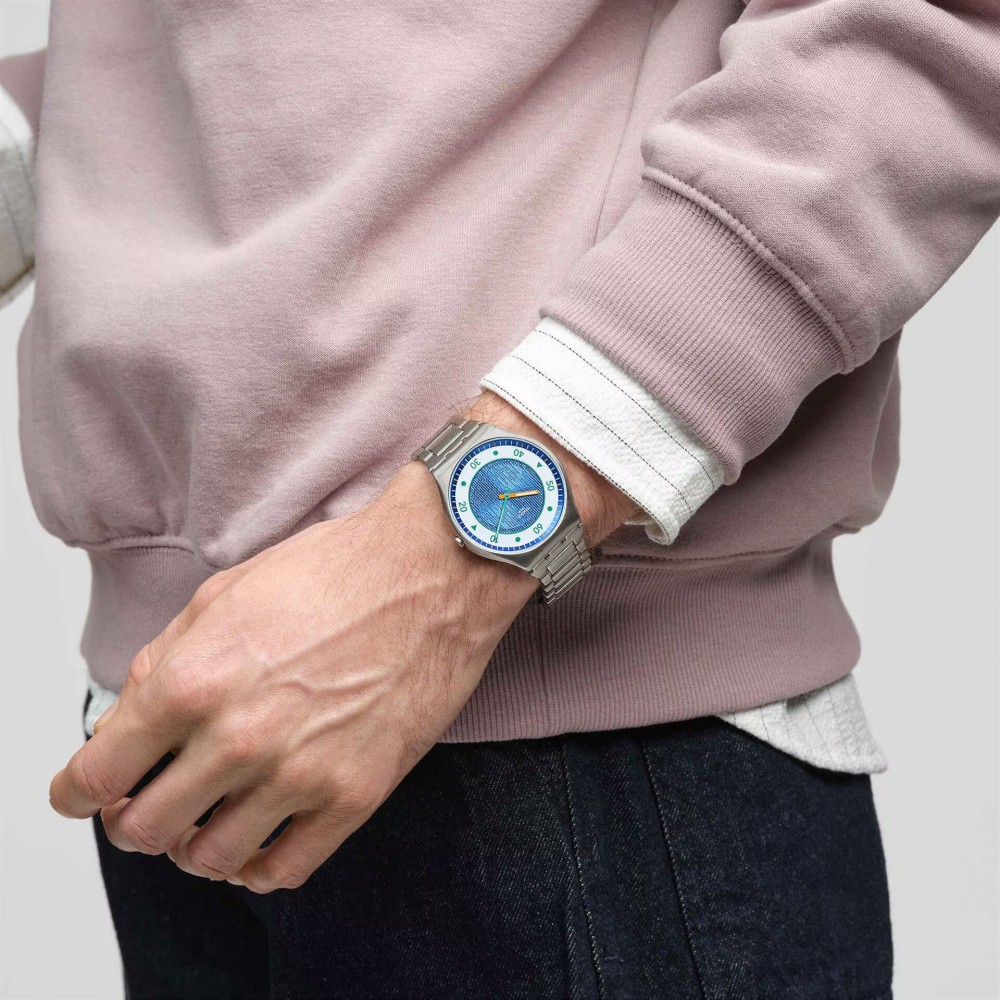 SWATCH SPLASH DANCE Ρολόι Ασημί Ανοξείδωτο Ατσάλι μπρασελέ  SS07S143G