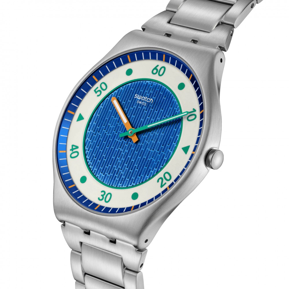 SWATCH SPLASH DANCE Ρολόι Ασημί Ανοξείδωτο Ατσάλι μπρασελέ  SS07S143G