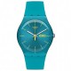 SWATCH TURQUOISE REBEL Μπλε Λουράκι Σιλικόνης SUOL700
