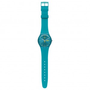 SWATCH TURQUOISE REBEL Μπλε Λουράκι Σιλικόνης SUOL700