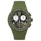 SWATCH NOTHING BASIC ABOUT GREEN Unisex Ρολόι Πράσινο Λουράκι Σιλικόνης SUSG406