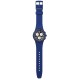 SWATCH NOTHING BASIC ABOUT BLUE Unisex Watch Blue Silicone Strap SUSN418