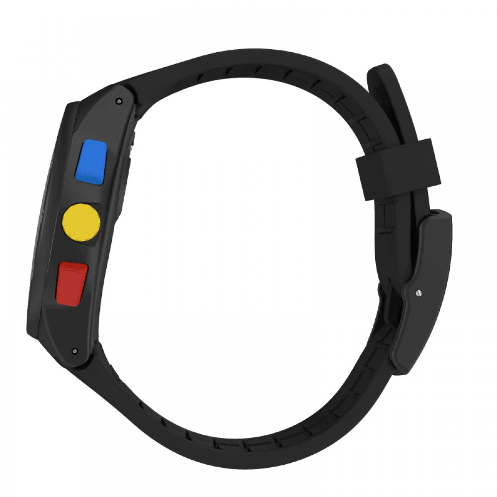 SWATCH BLACK-ONE Ρολόι Unisex Χρονογράφος Μαύρο Λουράκι Σιλικόνης SUSB416