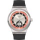  SWATCH CONFIDENCE 51 Automatic Ρολόι Ανδρικό Μαύρο Δερμάτινο Λουράκι SY23S413