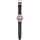  SWATCH CONFIDENCE 51 Automatic Ρολόι Ανδρικό Μαύρο Δερμάτινο Λουράκι SY23S413