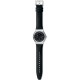  SWATCH PETITE SECONDE BLACK Automatic Ρολόι Ανδρικό Μαύρο Δερμάτινο Λουράκι SY23S400