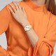 SWATCH PEARL GLEAM Ρολόι Γυναικείο Λευκό Δερμάτινο λουράκι SYXG128