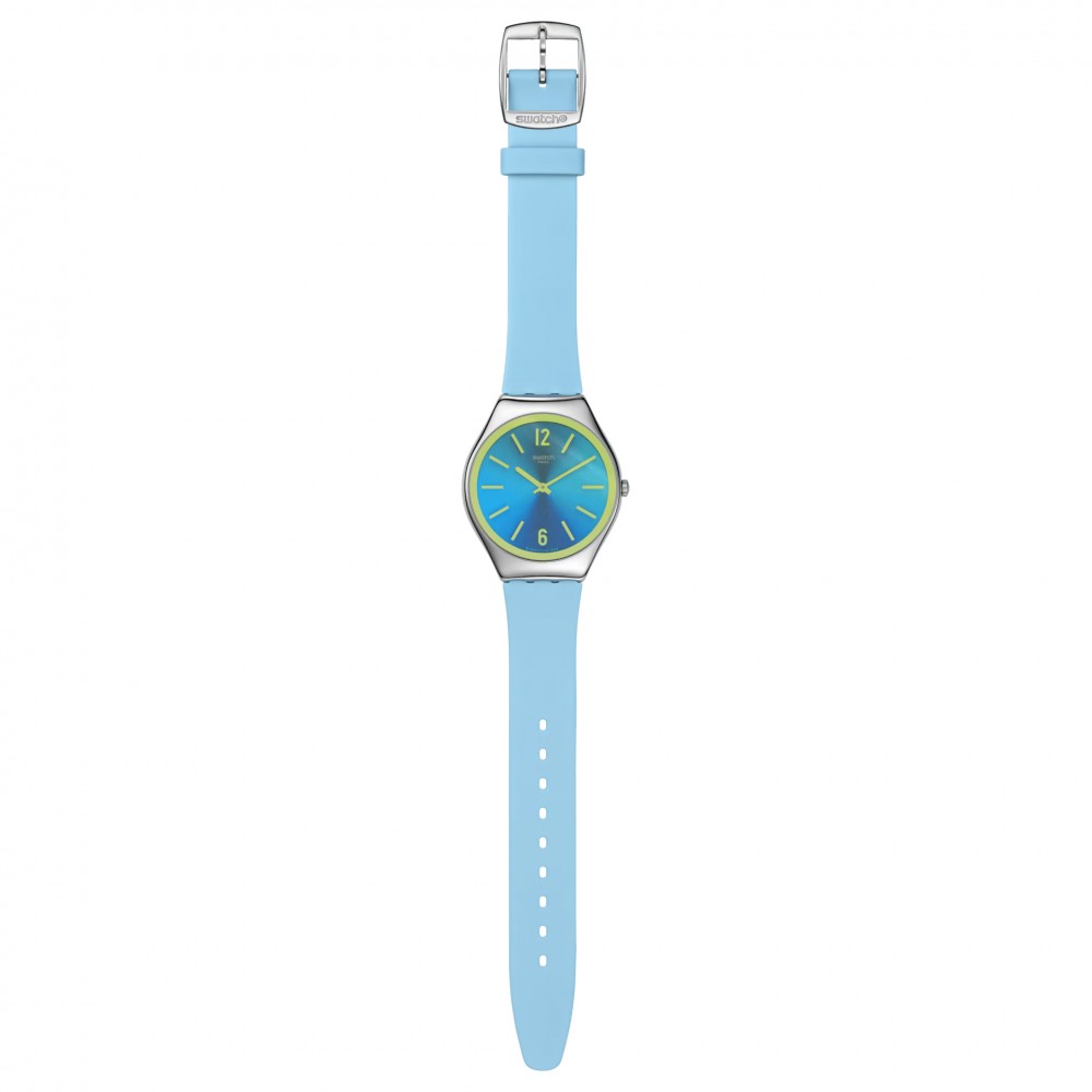SWATCH MIDDAY SKY Ρολόι Γυναικείο Μπλε Καουτσούκ λουράκι SYXS156