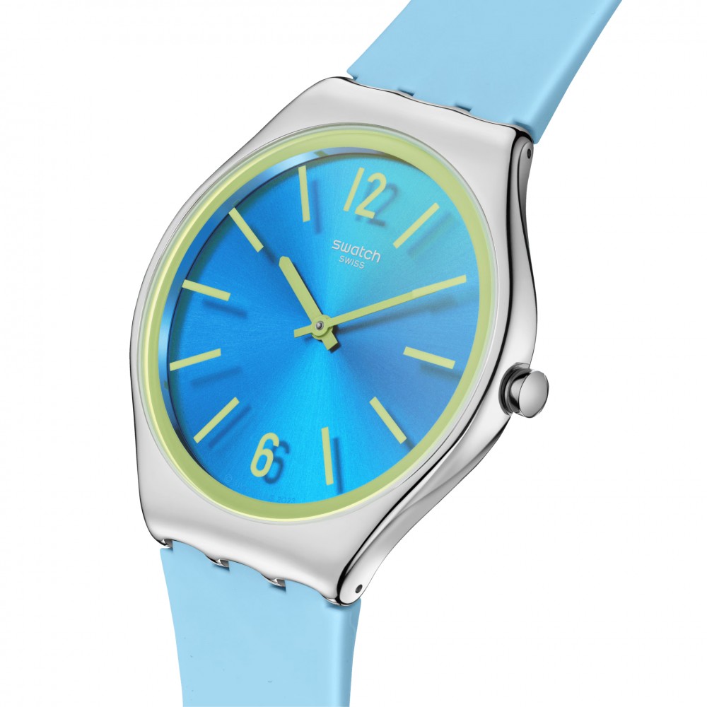 SWATCH MIDDAY SKY Ρολόι Γυναικείο Μπλε Καουτσούκ λουράκι SYXS156