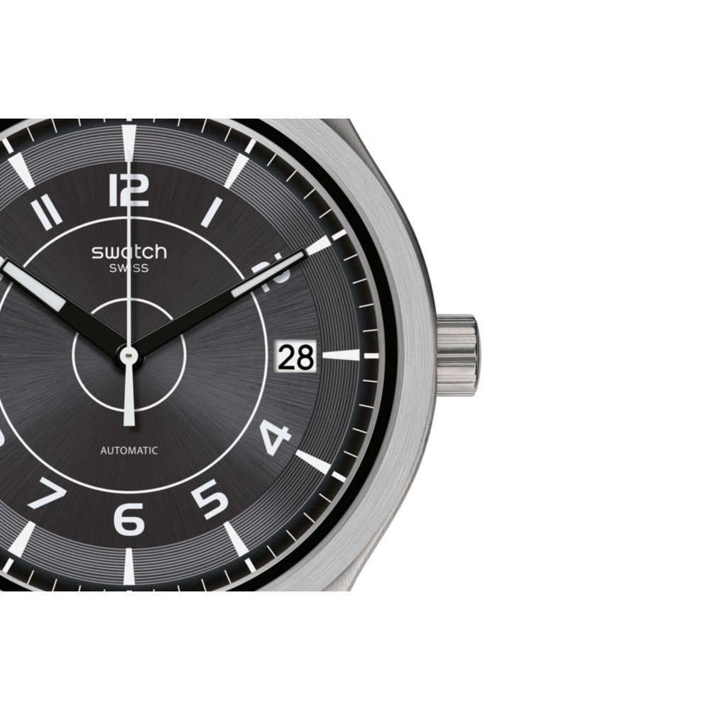 SWATCH SISTEM MECHE Ρολόι Αυτόματο Ασημί Ανοξείδωτο Ατσάλι μπρασελέ YIS418MB SMALL