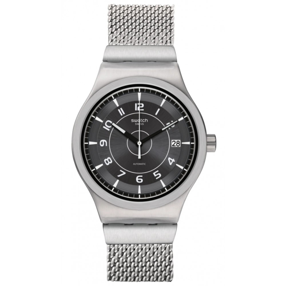 SWATCH SISTEM MECHE Ρολόι Αυτόματο Ασημί Ανοξείδωτο Ατσάλι μπρασελέ YIS418MB SMALL