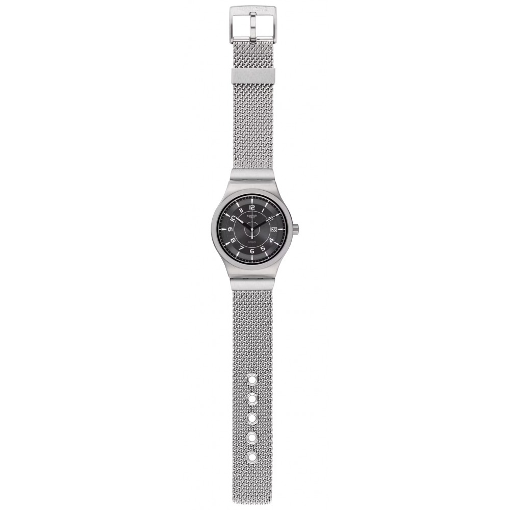 SWATCH SISTEM MECHE Ρολόι Αυτόματο Ασημί Ανοξείδωτο Ατσάλι μπρασελέ YIS418MB SMALL