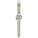  SWATCH MOCHA DREAM Automatic Ρολόι  Μπεζ Δερμάτινο Λουράκι YIS434