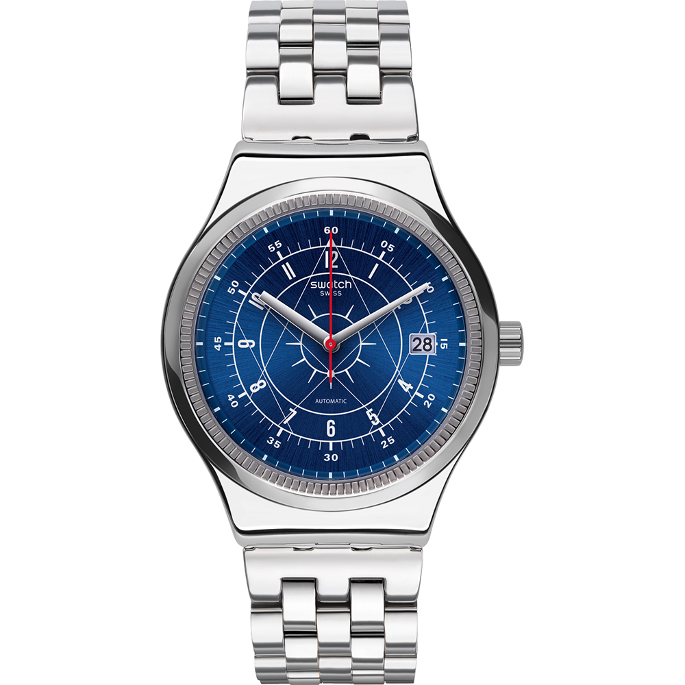  SWATCH SISTEM BOREAL Automatic Ρολόι Ανδρικό Ασημί Ανοξείδωτο Ατσάλι Μπρασελέ YIS401GC