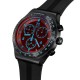 SWATCH CRIMSON MYSTIQUE Ρολόι Χρονογράφος Unisex Μαύρο Καουτσούκ Λουράκι YVB417