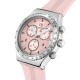 SWATCH POPPINGLY PINK Χρονογράφος Ρολόι Ροζ Καουτσούκ λουράκι  YVS532
