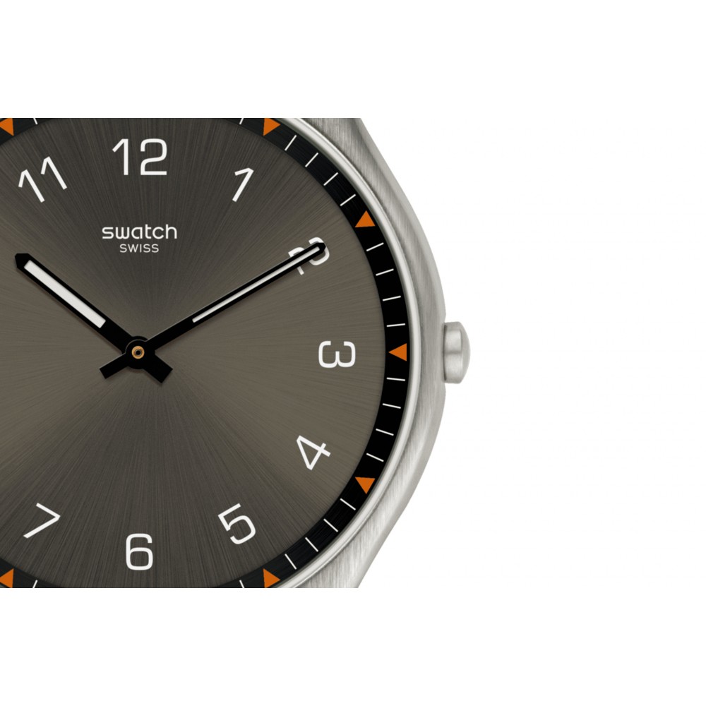 SWATCH SKINEARTH Χακί δερμάτινο λουρί SS07S103