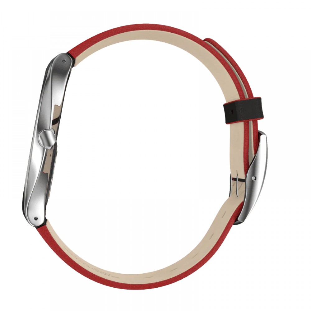 SWATCH SKINMETAL Μαύρο δερμάτινο λουρί SS07S104