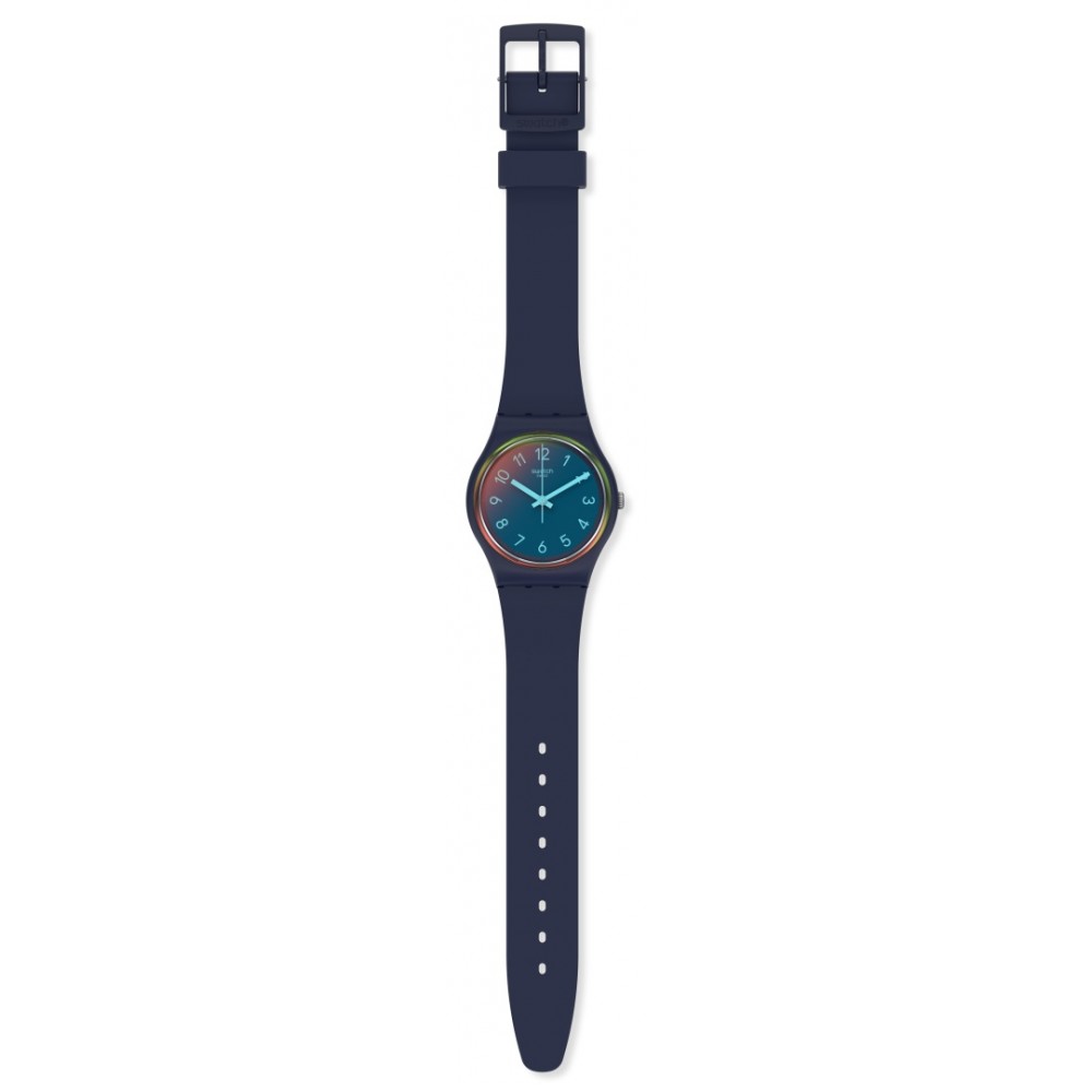 SWATCH LA NIGHT BLUE Μπλε Βιολογικής Προέλευσης λουράκι SO28N110