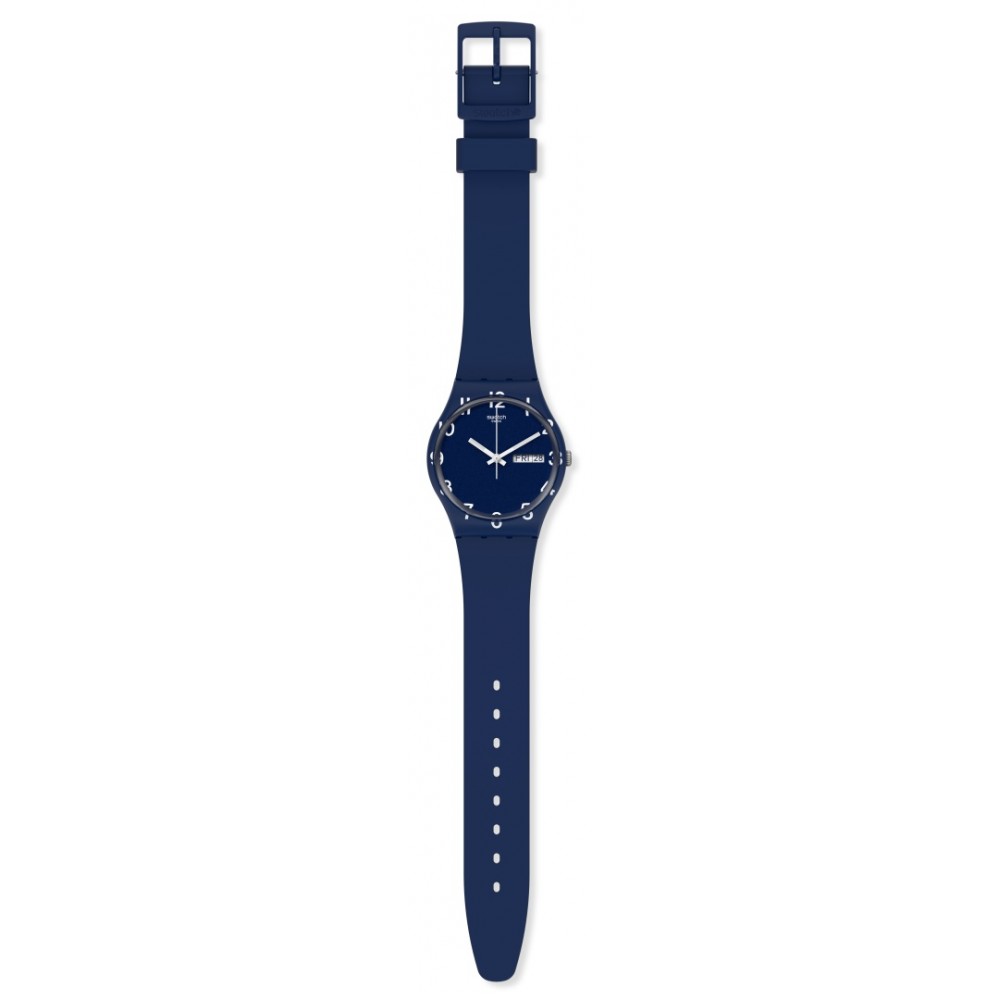 SWATCH Over Blue Μπλε Kαουτσούκ λουράκι GN726