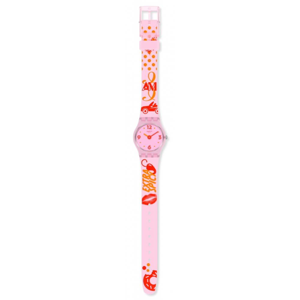 SWATCH #CHILLIPASSION Ρολόι Γυναικείο Πολύχρωμο Λουράκι Σιλικόνης LP164