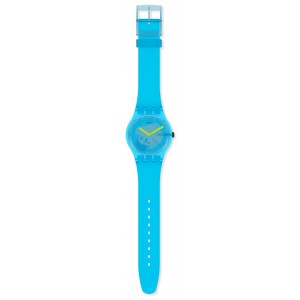SWATCH OCEAN BLUR Ρολόι Unisex Μπλε Λουράκι Σιλικόνης SUOS112