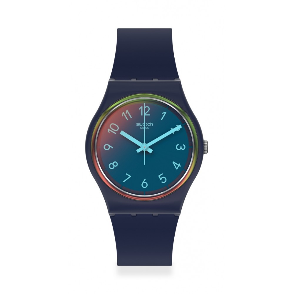SWATCH LA NIGHT BLUE Μπλε Βιολογικής Προέλευσης λουράκι SO28N110
