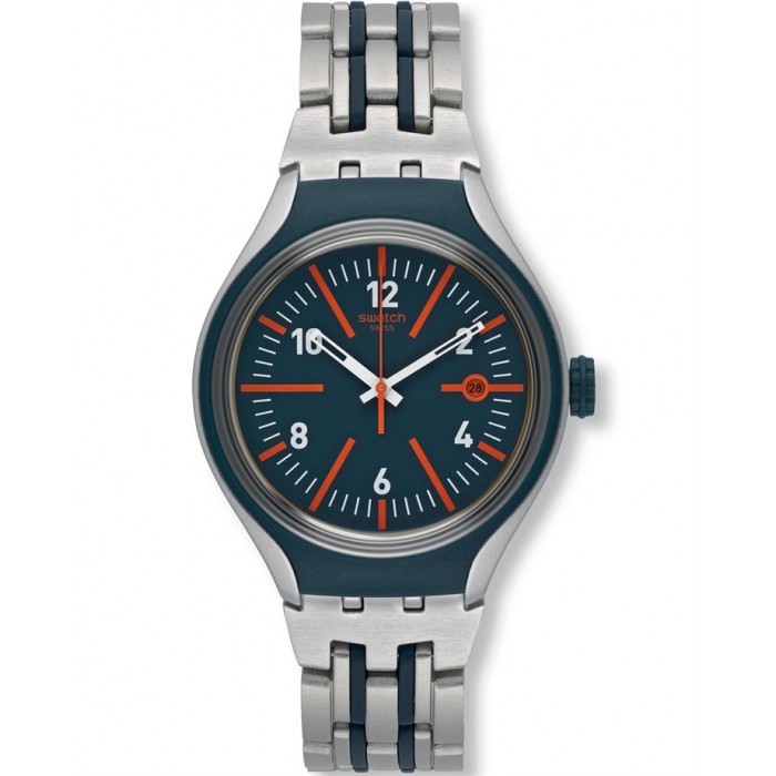 SWATCH Straight Forward μπρασελέ αλουμινίου YES4012AG